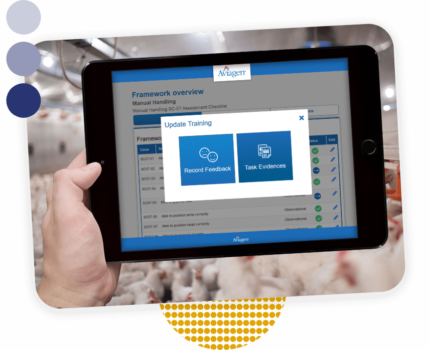 Aviagen Competency Tracking using a Tablet